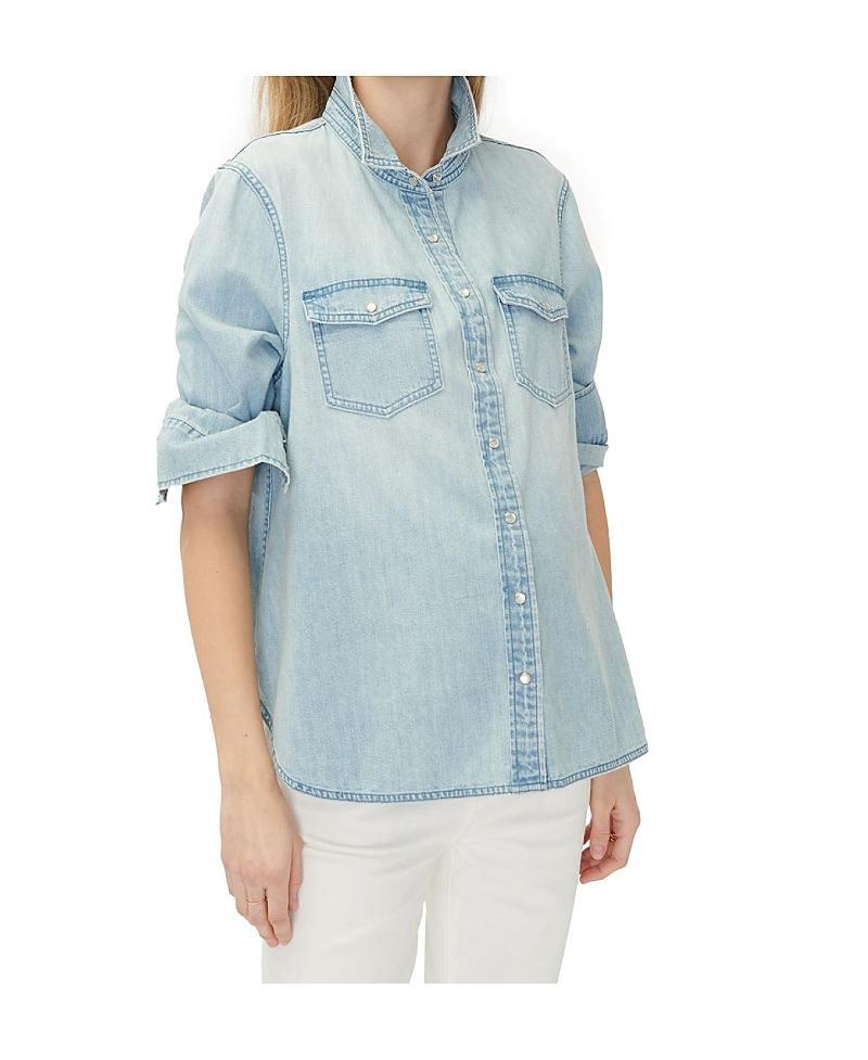 Womens The Denim Maternity Nursing Friendly Shirt Product Image