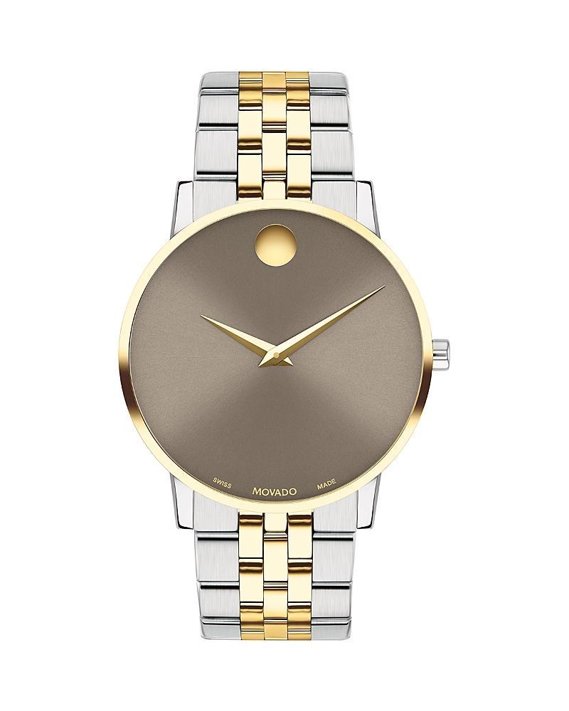 MovadoMuseum Classic Black Dial Link Two Tone Bracelet Watch - Two Product Image