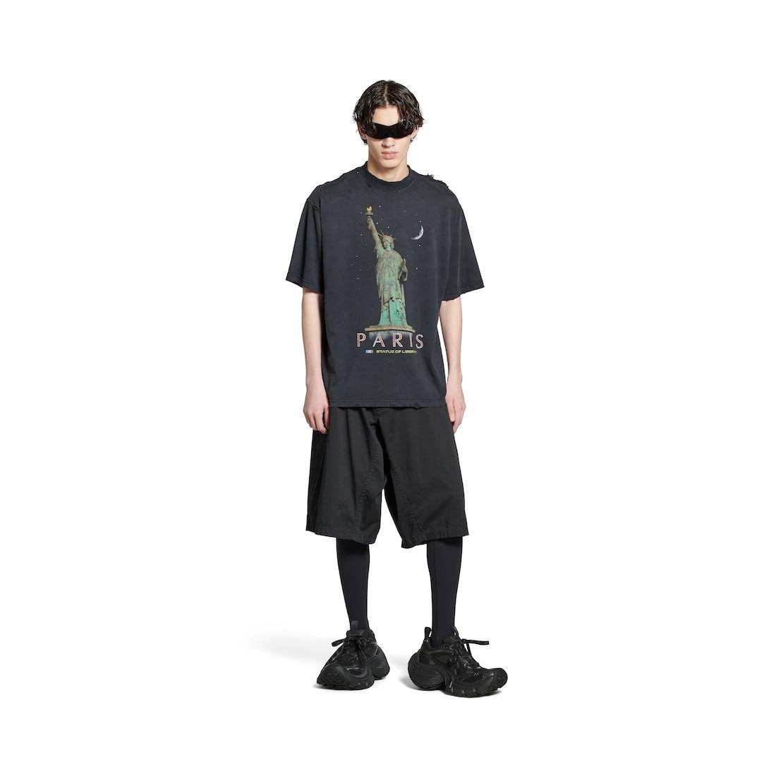 Paris Liberty T-shirt Medium Fit in Black Product Image