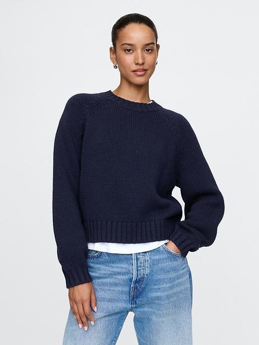 Relaxed Balloon-Sleeve Sweater Product Image