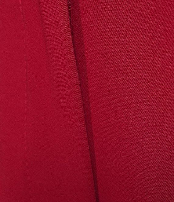 Trina Turk Shashina Double Georgette Flat Front Tie Bow Detail Wide Leg Pant Product Image