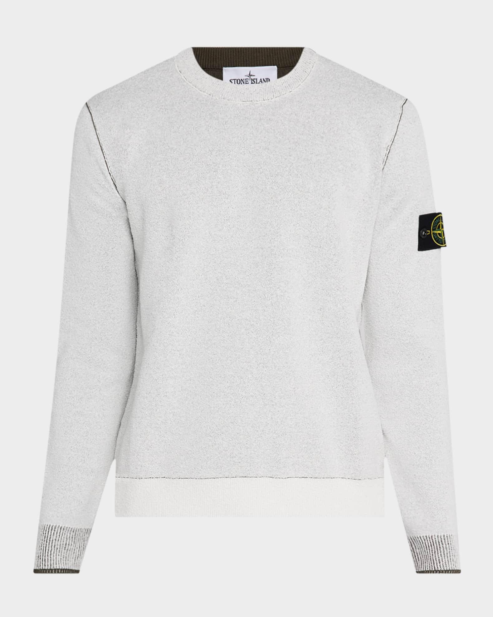 Men's Contrast-Trim Crew Sweatshirt Product Image