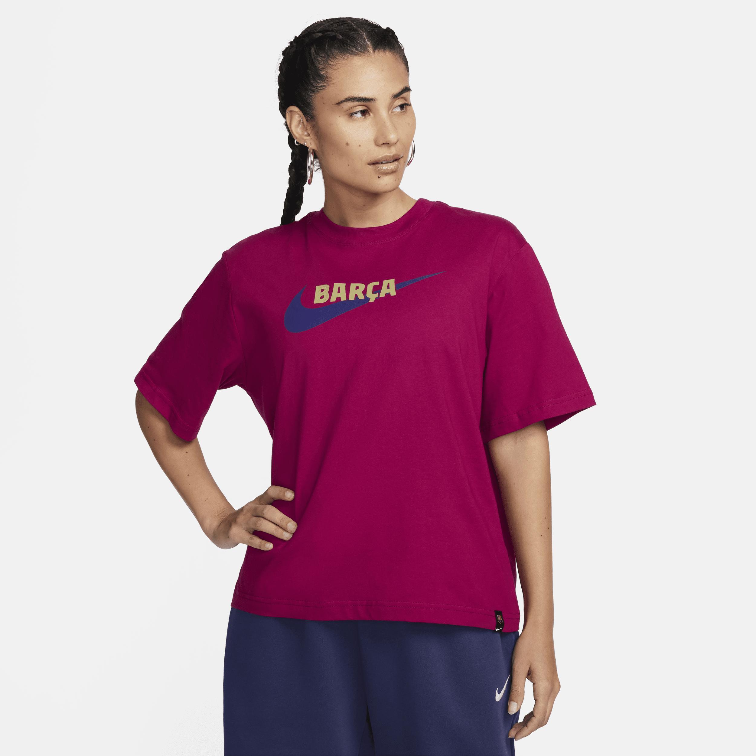 FC Barcelona Nike Womens Soccer Boxy T-Shirt Product Image