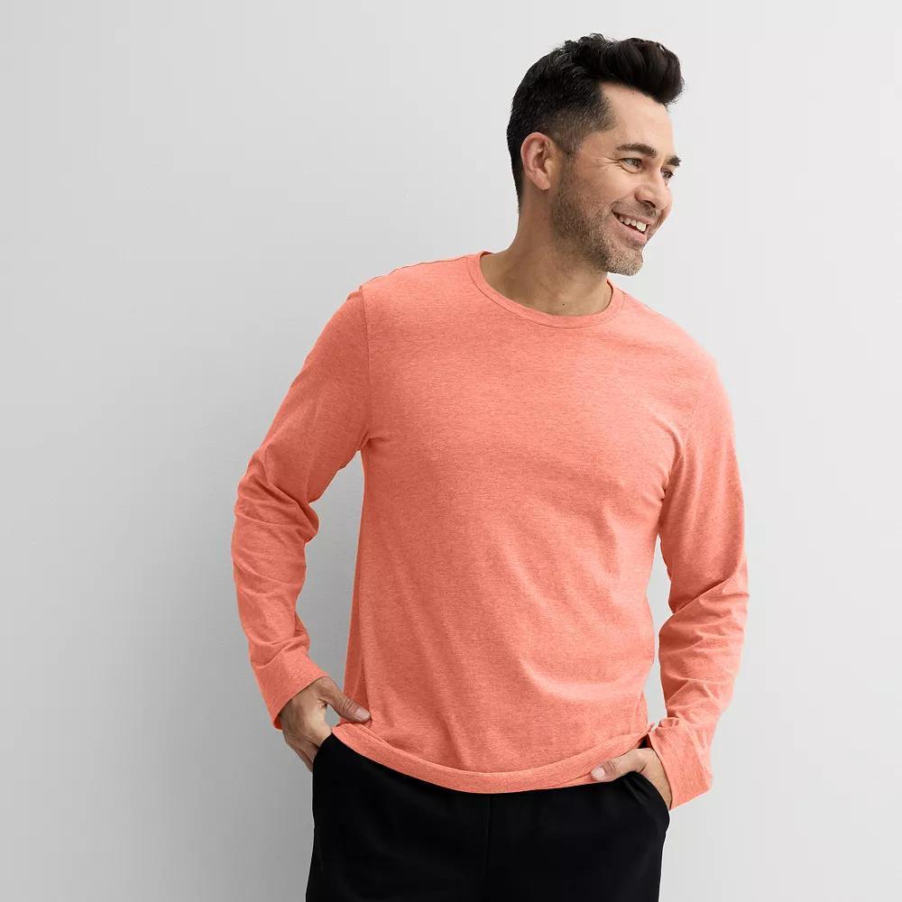 Men's Tek Gear® Long Sleeve Essential Tee, Size: Large, Ladd Beige Sd Product Image