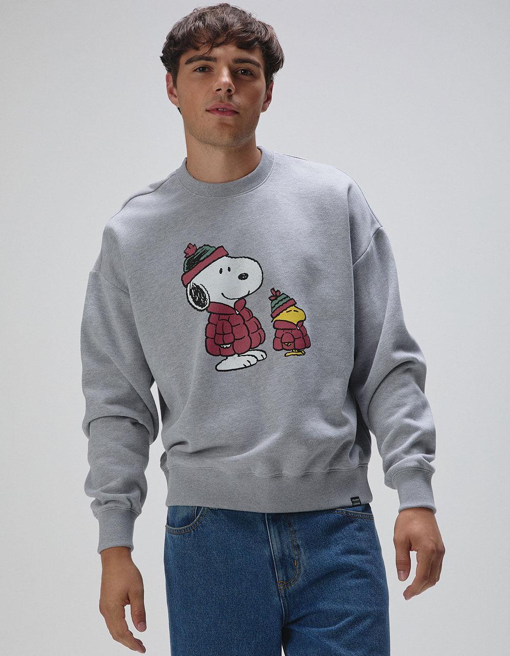 RSQ x Peanuts Puffers Mens Oversized Crewneck Sweatshirt Product Image