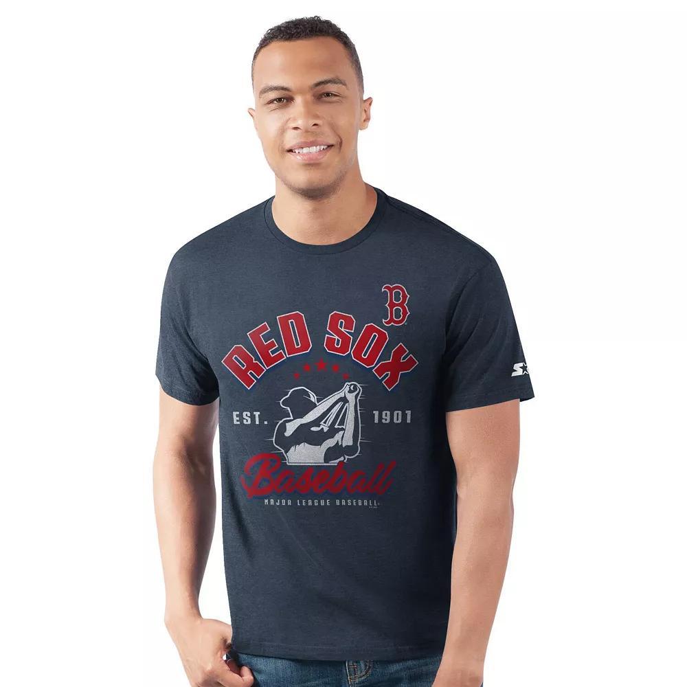 Men's Starter Red Los Angeles Angels Prime Time Batter T-Shirt,  Product Image