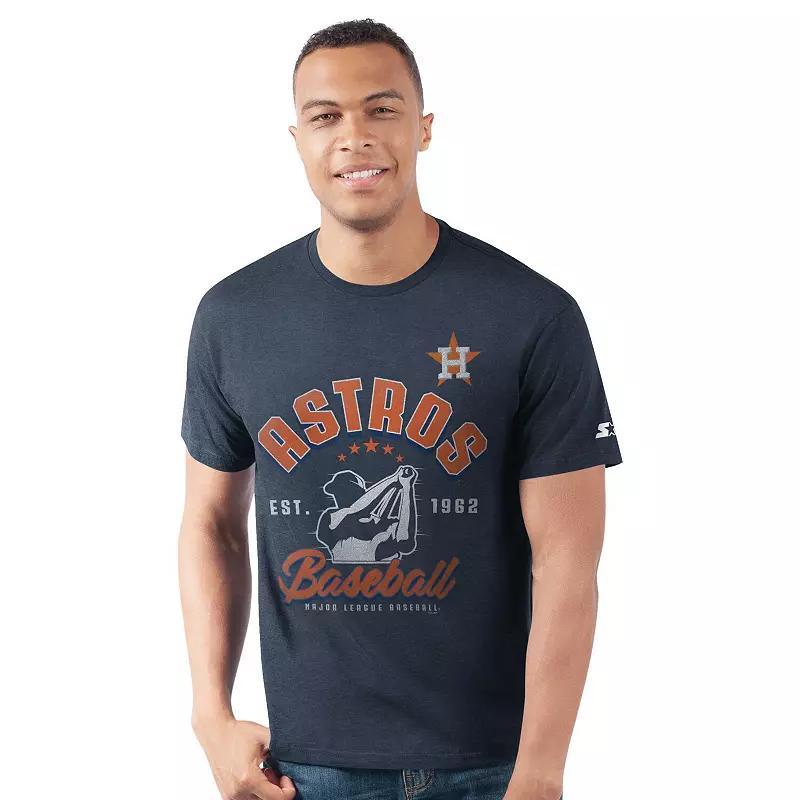 Men's Starter Navy Houston Astros Prime Time Batter T-Shirt,  Product Image