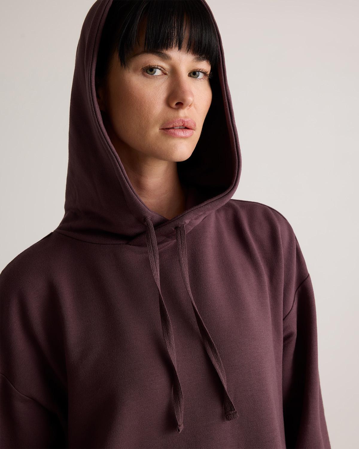 Quince | Women's SuperSoft Fleece Pullover Hoodie Lenzing Modal Product Image