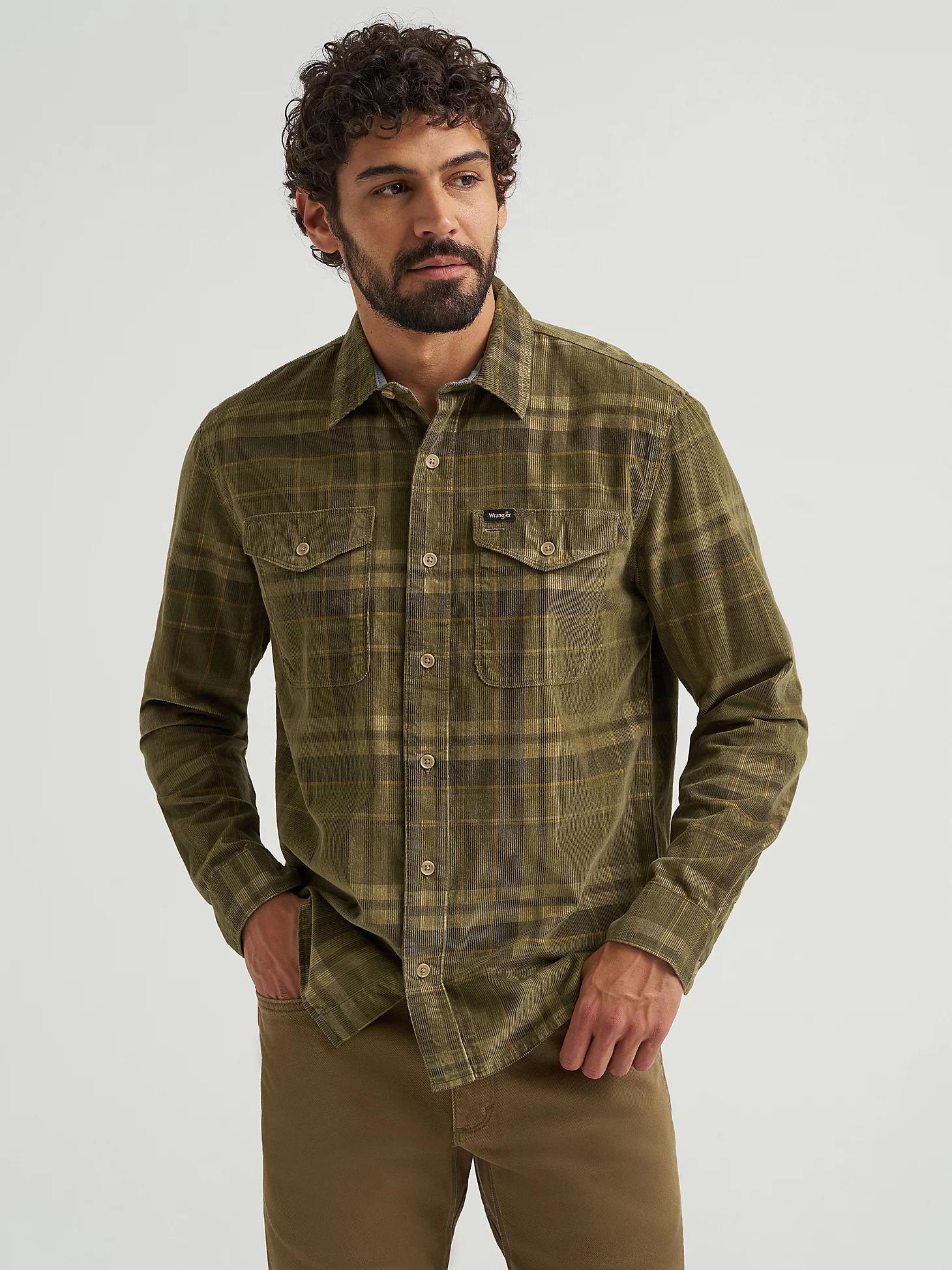 Men's Corduroy Shirt in Dark Sapphire Product Image