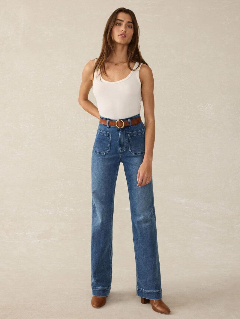 Stretch Terry Patch Pocket Pant - Riverton Wash Product Image
