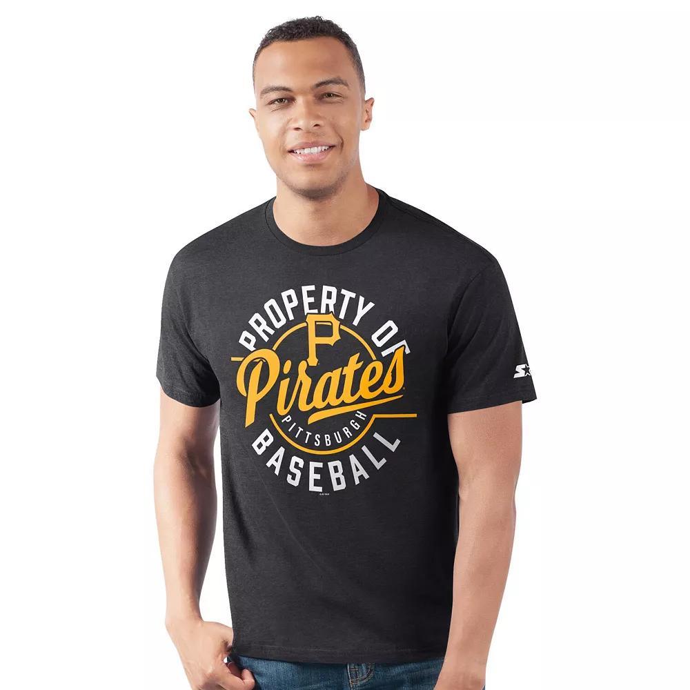 Men's Starter  Black Pittsburgh Pirates Prime Time Property Of T-Shirt, Size: Small Product Image