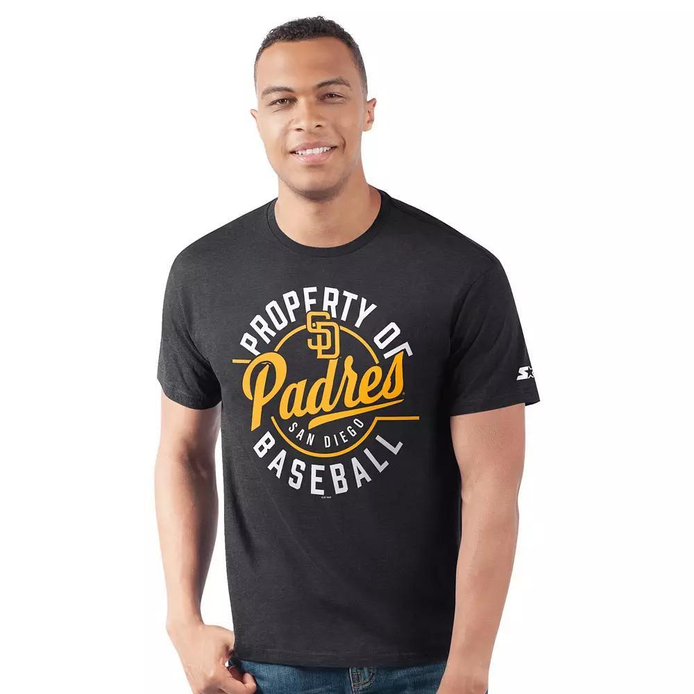 Men's Starter Black San Diego Padres Prime Time Property Of T-Shirt,  Product Image