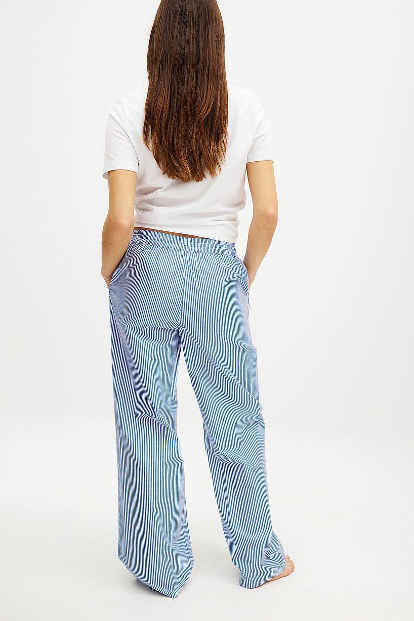Cotton Wide Elastic Waist Pants Product Image