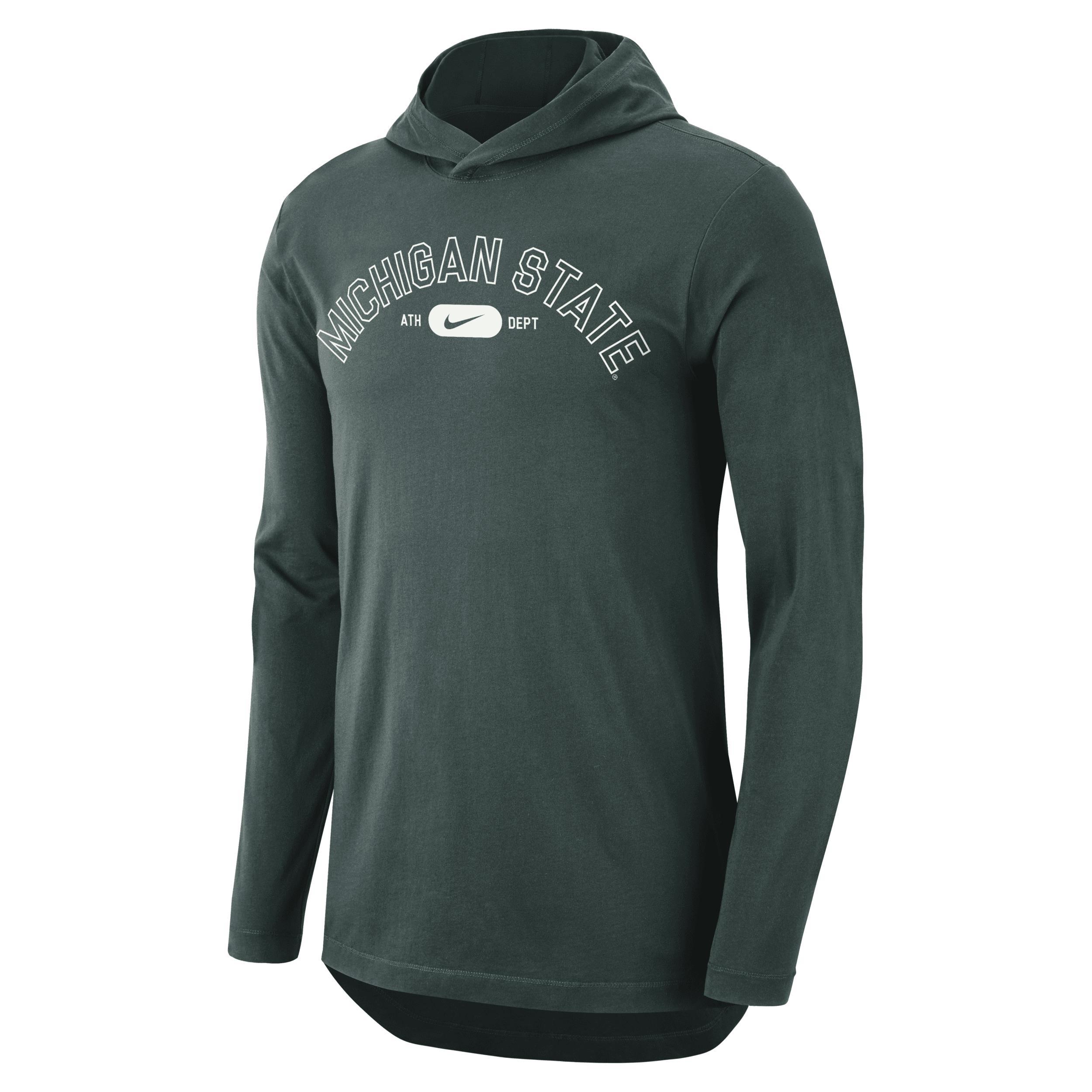 Michigan State Nike Mens Dri-FIT College Hooded T-Shirt Product Image