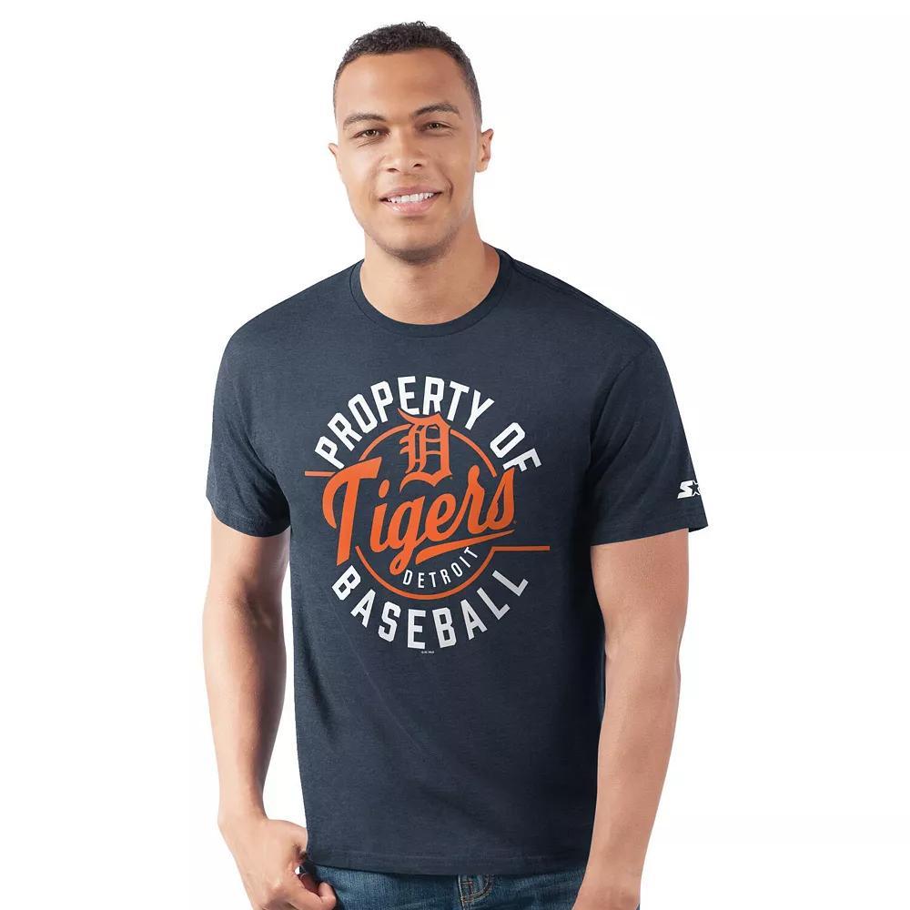 Men's Starter  Navy Detroit Tigers Prime Time Property Of T-Shirt, Size: 2XL, Blue Product Image
