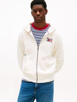 Embroidered Monotype Logo Zip Hoodie Product Image