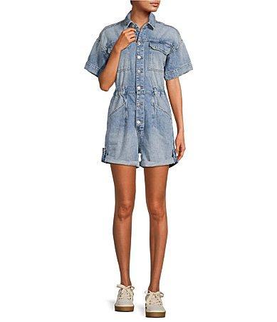 x We The Free Marci Cuffed Shortall Free People Product Image