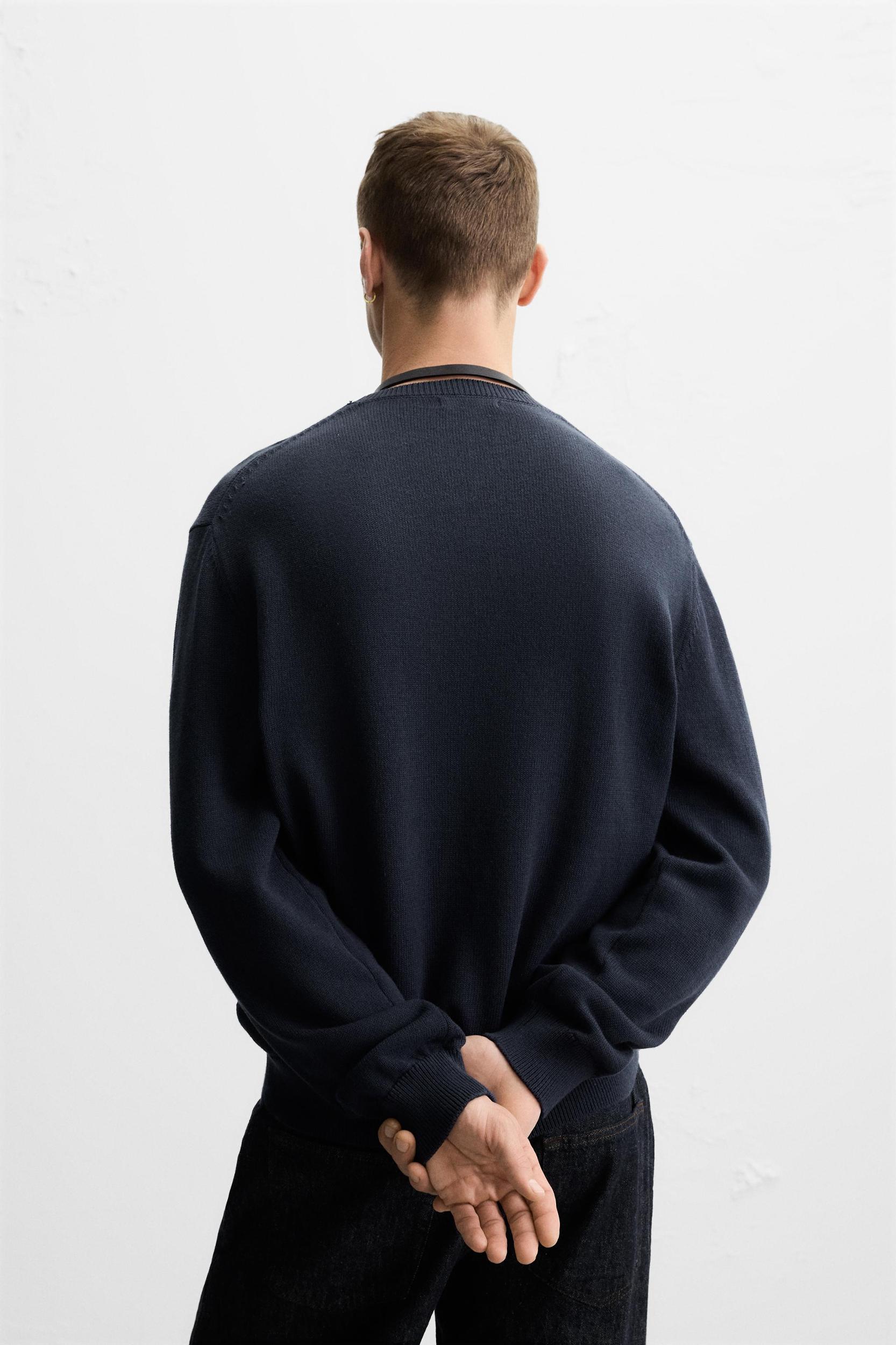 COTTON - LINEN BLEND SWEATER Product Image