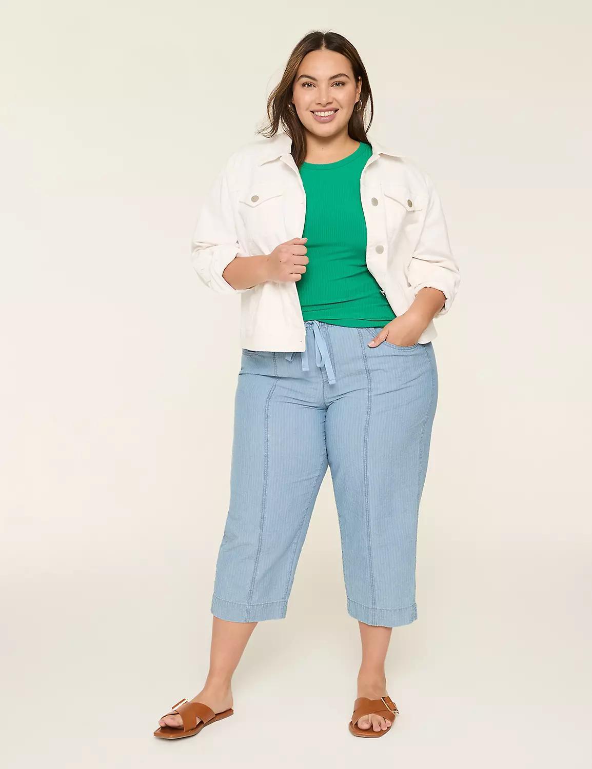 High-Neck Rib Tank Product Image