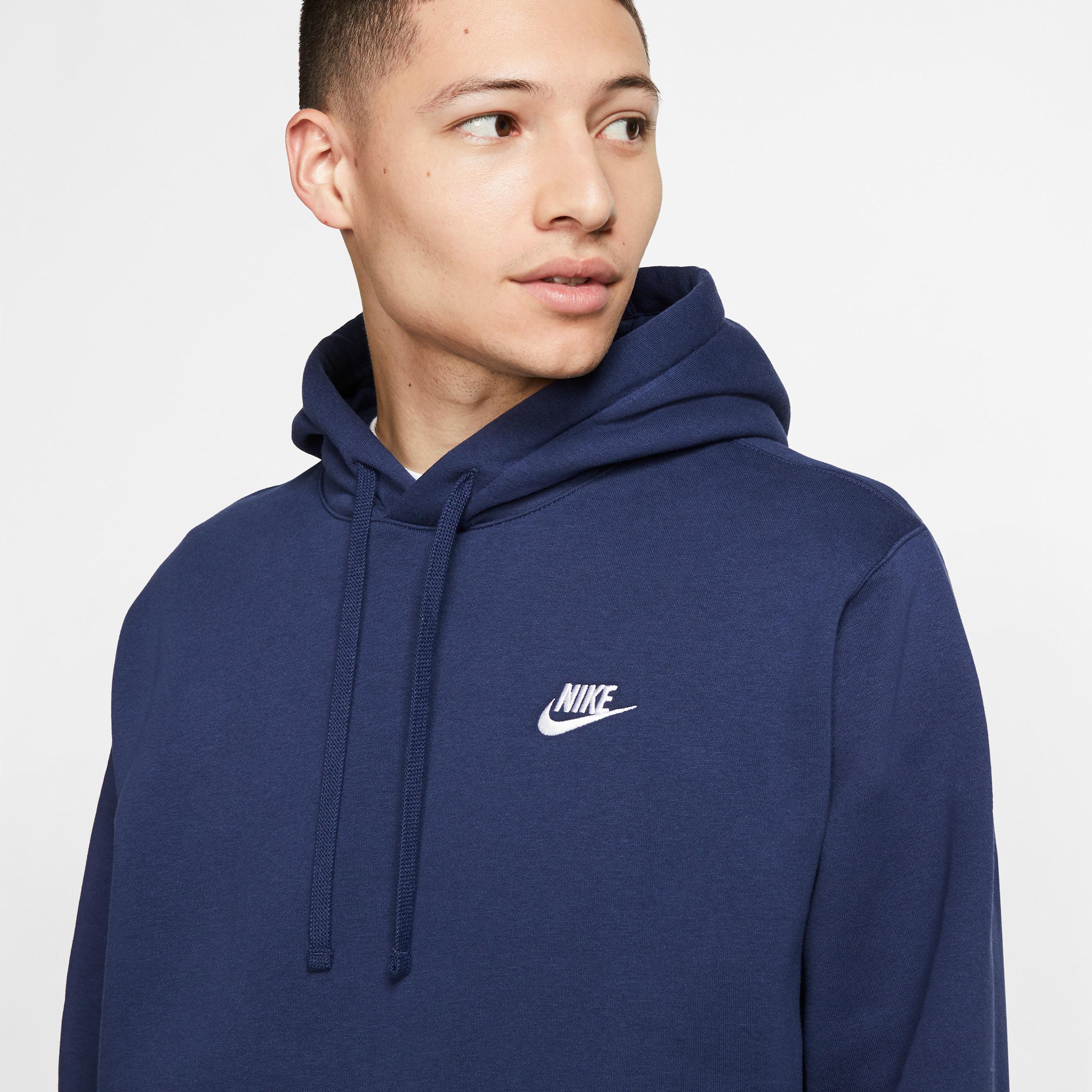 Mens Nike Sportswear Club Fleece Pullover Hoodie | BV2654-410 Product Image