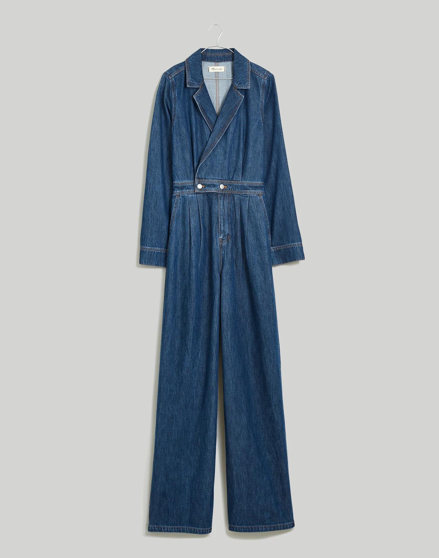 Denim Tailored Jumpsuit in Norvell Wash Product Image