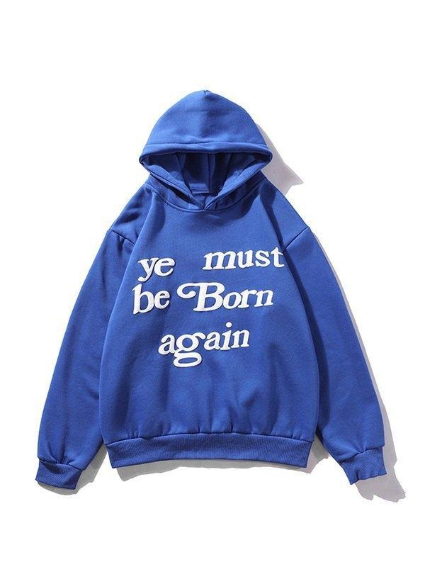 Men's Slogan Graphic Pullover Hoodie Product Image
