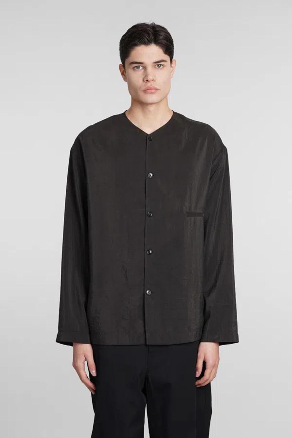 LEMAIRE Shirt In Brown Silk Product Image