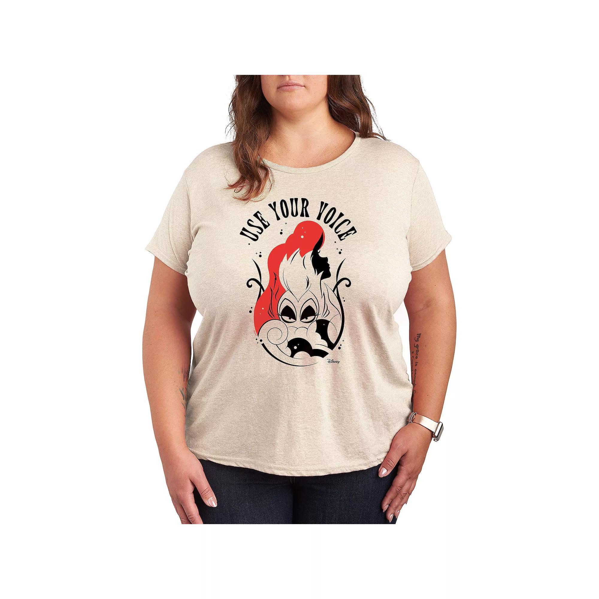 Disney's The Little Mermaid Ariel Plus Use Your Voice Graphic Tee, Women's,  Product Image