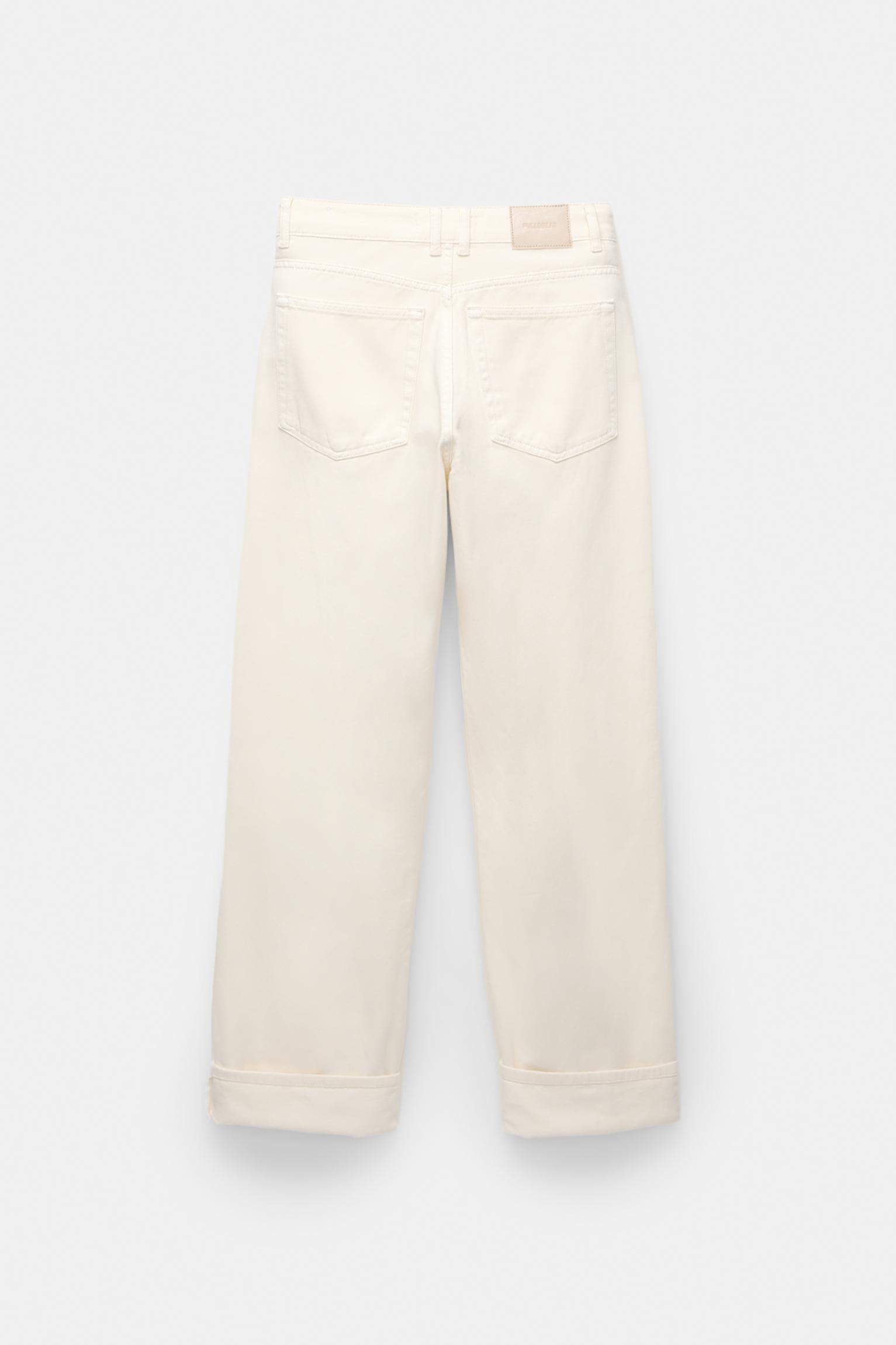 Baggy jeans with turn-up hems Product Image