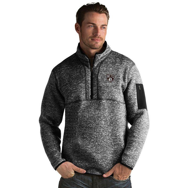 Men's Antigua Charlotte Hornets Fortune Pullover, Size: XL, Chr Light Gray Grey Product Image