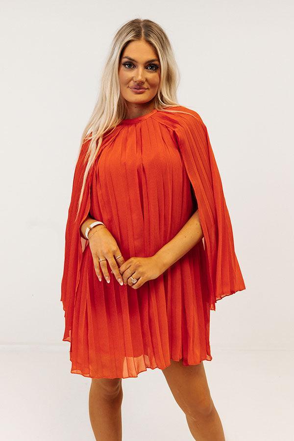 Runway Revelry Shift Dress in Tangerine Product Image