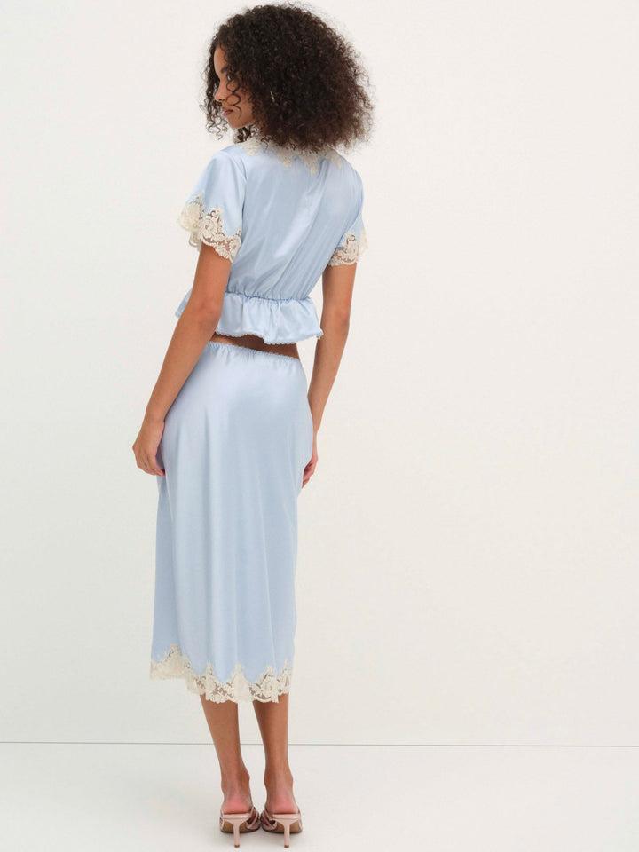 Sweetheart Crop Top — Blue Product Image