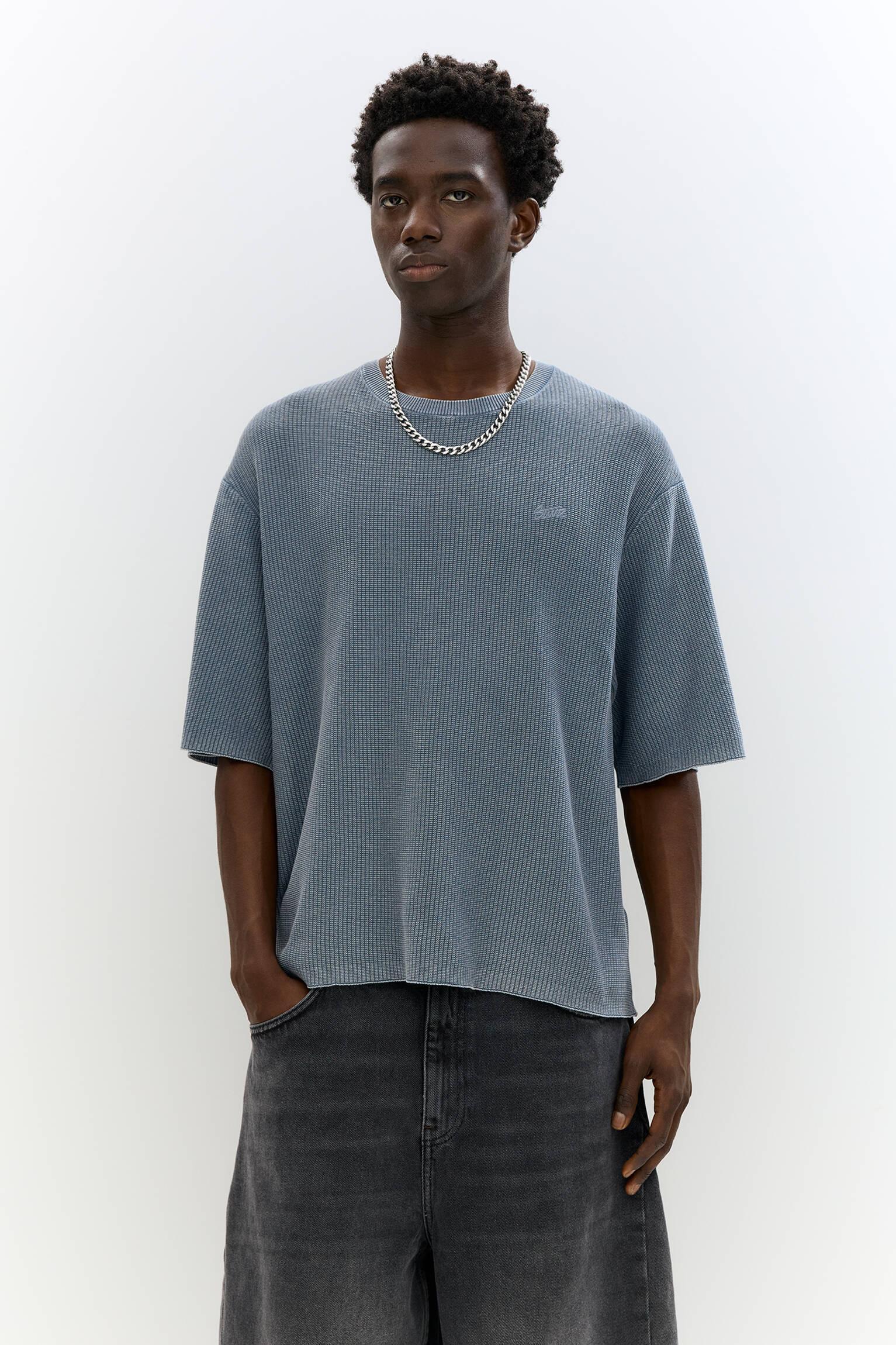 Waffle-knit STWD T-shirt Product Image