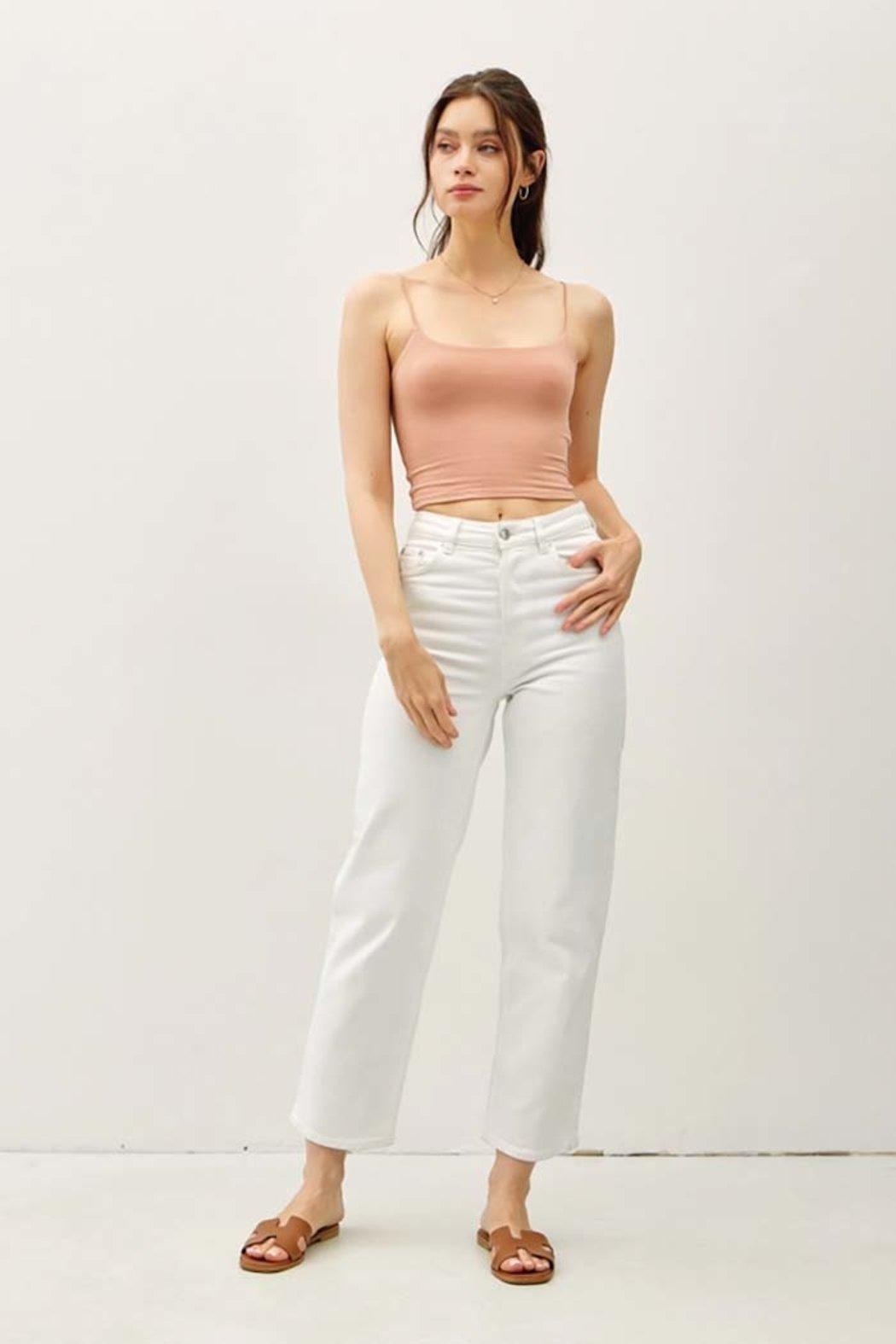 Cropped Spaghetti Tank Product Image