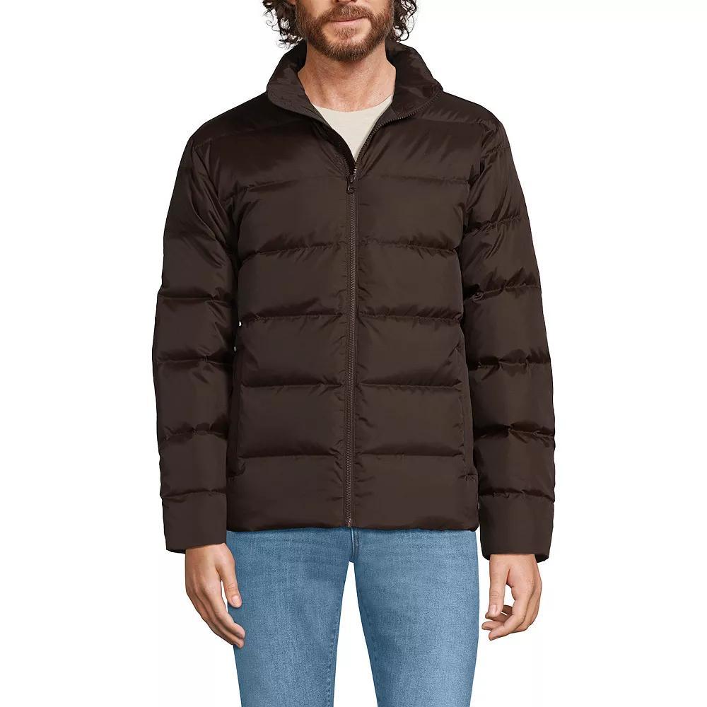 Men's Lands' End Max 600 Down Puffer Jacket, Size: Large, Rich Brown Product Image
