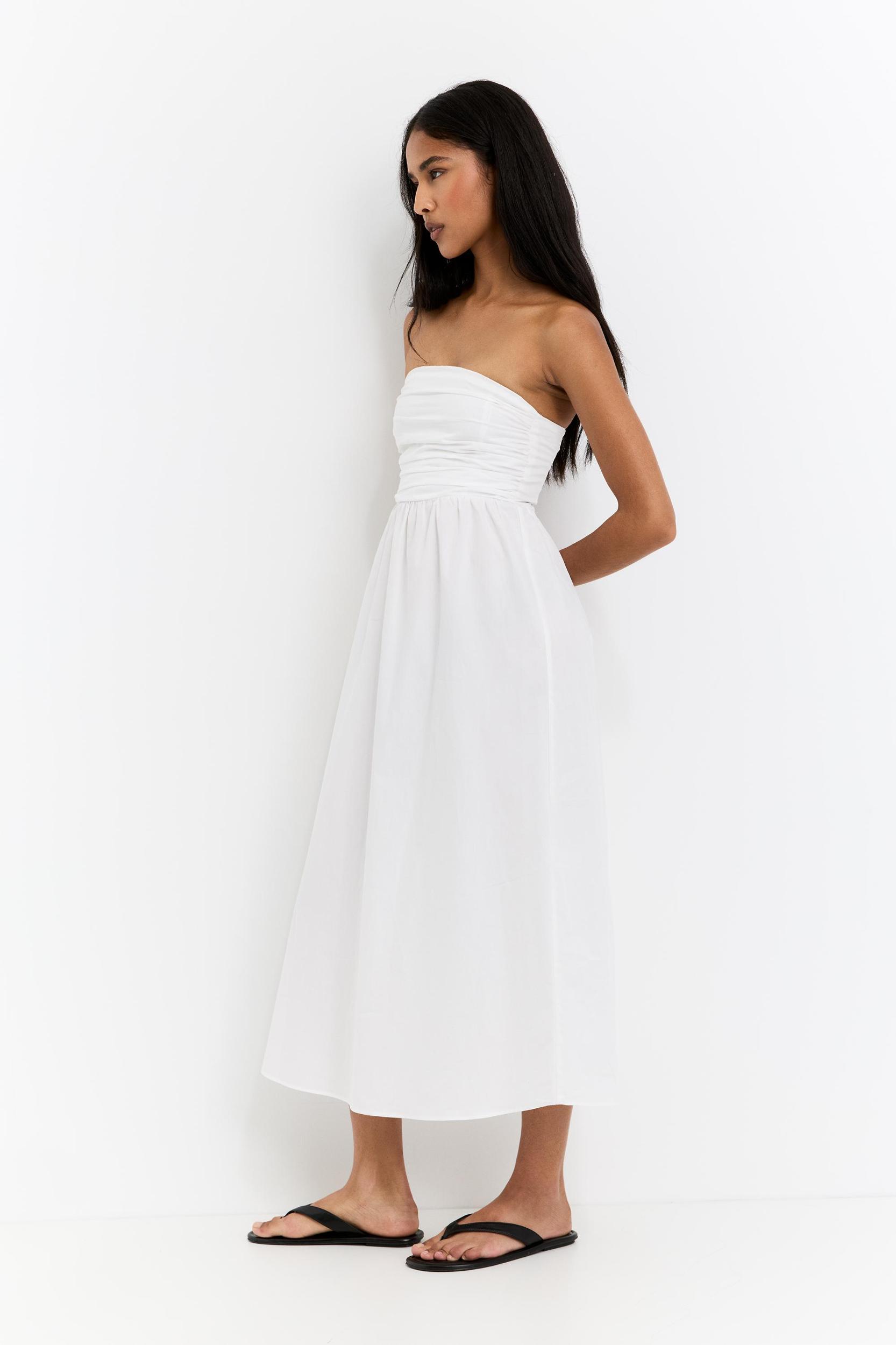 Poplin midi dress Product Image
