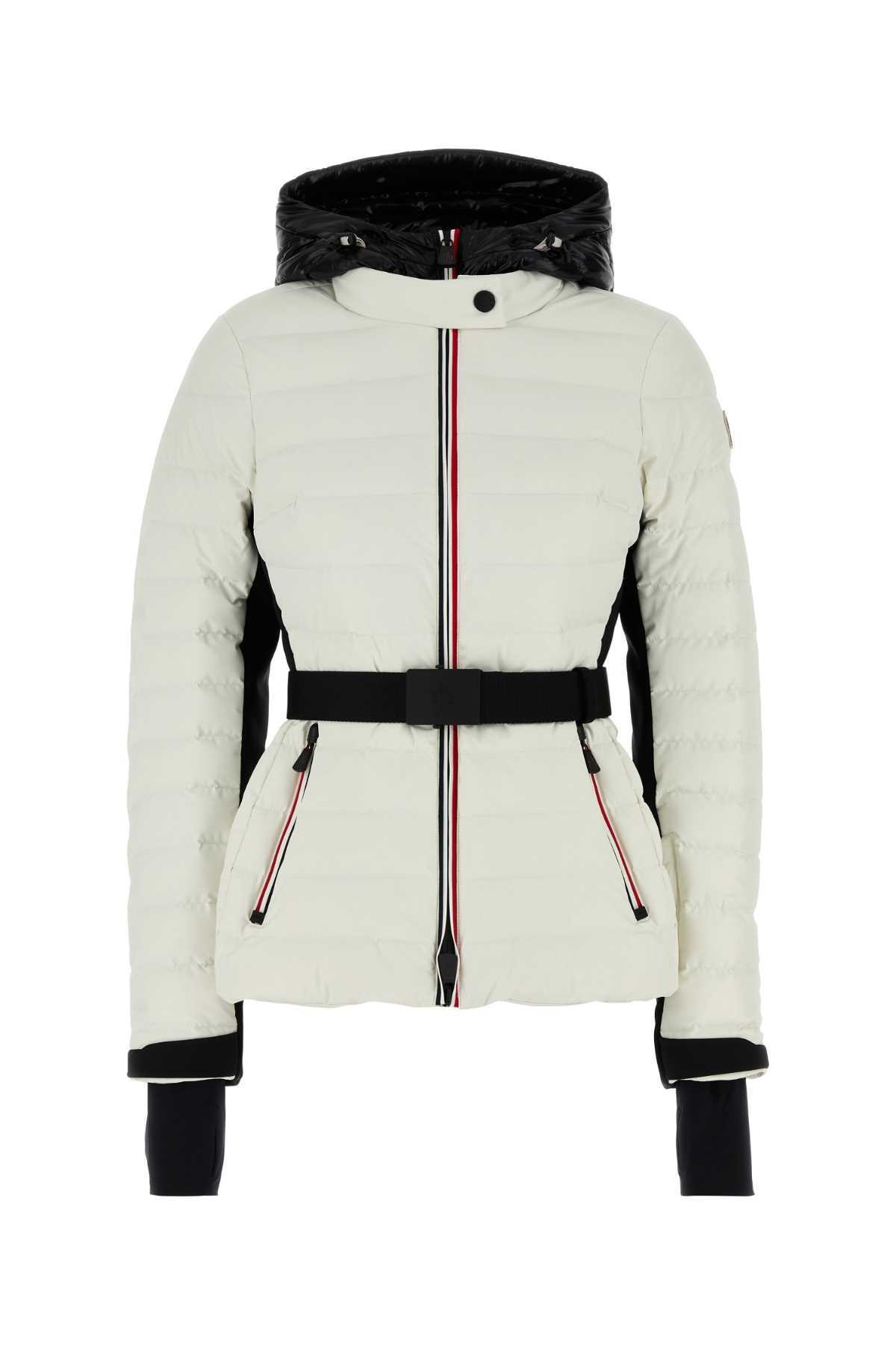 MONCLER Bruche Quilted Nylon Down Jacket In White Product Image