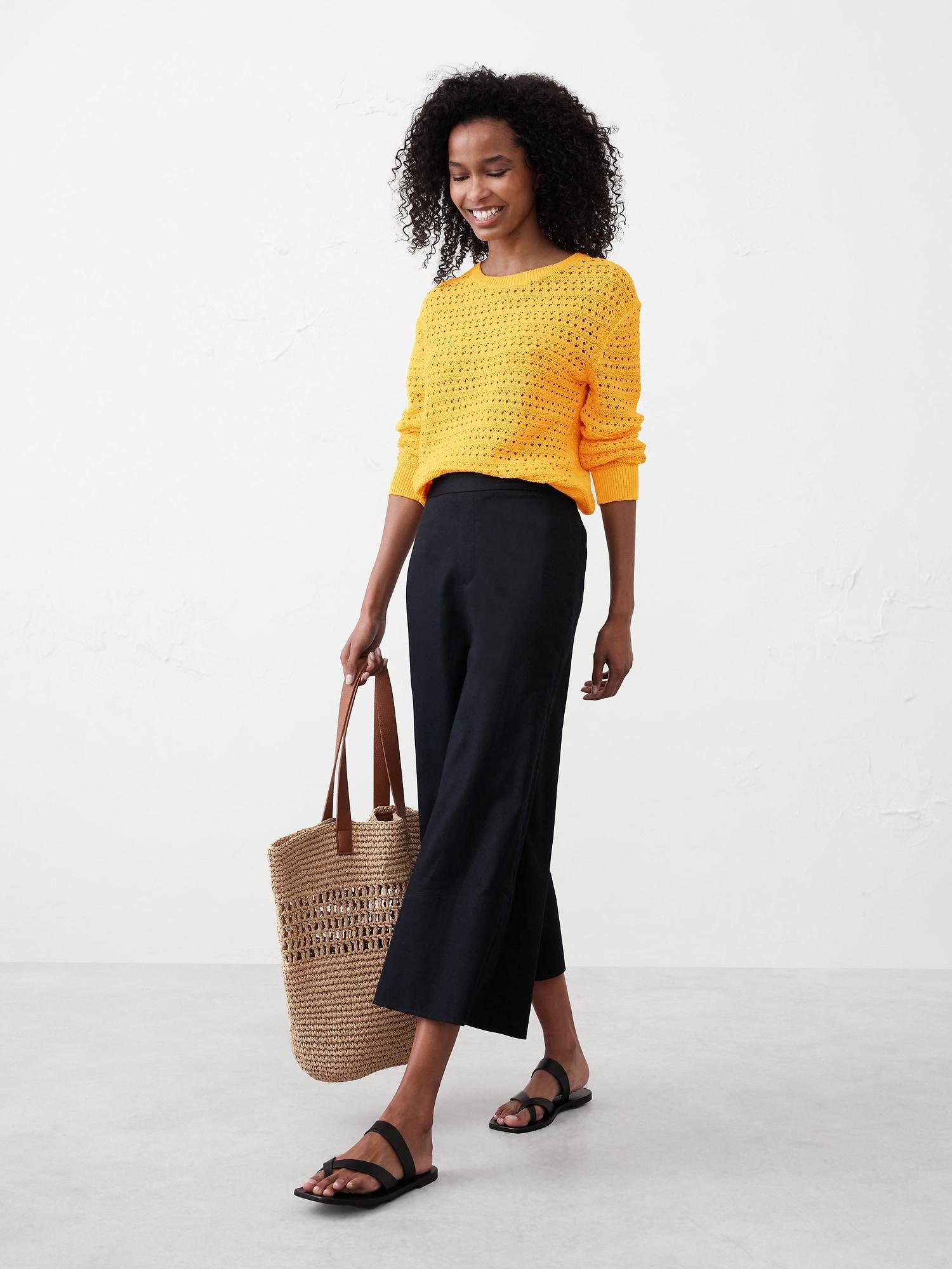 Open Stitch Pullover Sweater Product Image