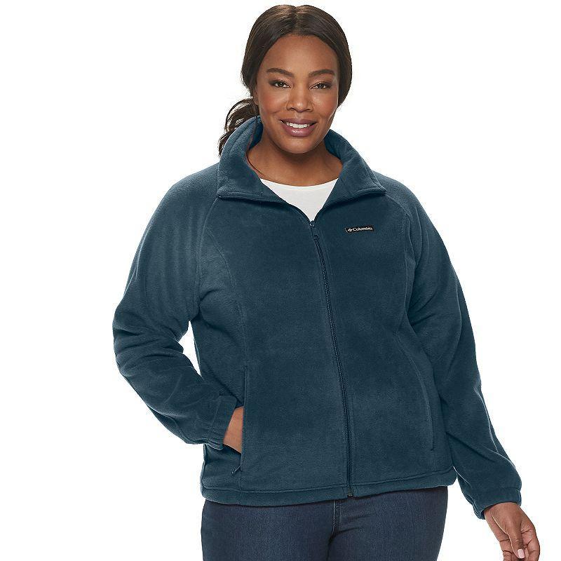 Women's Columbia Benton Springs Zip-Front Fleece Jacket, Size: Medium, Black Product Image