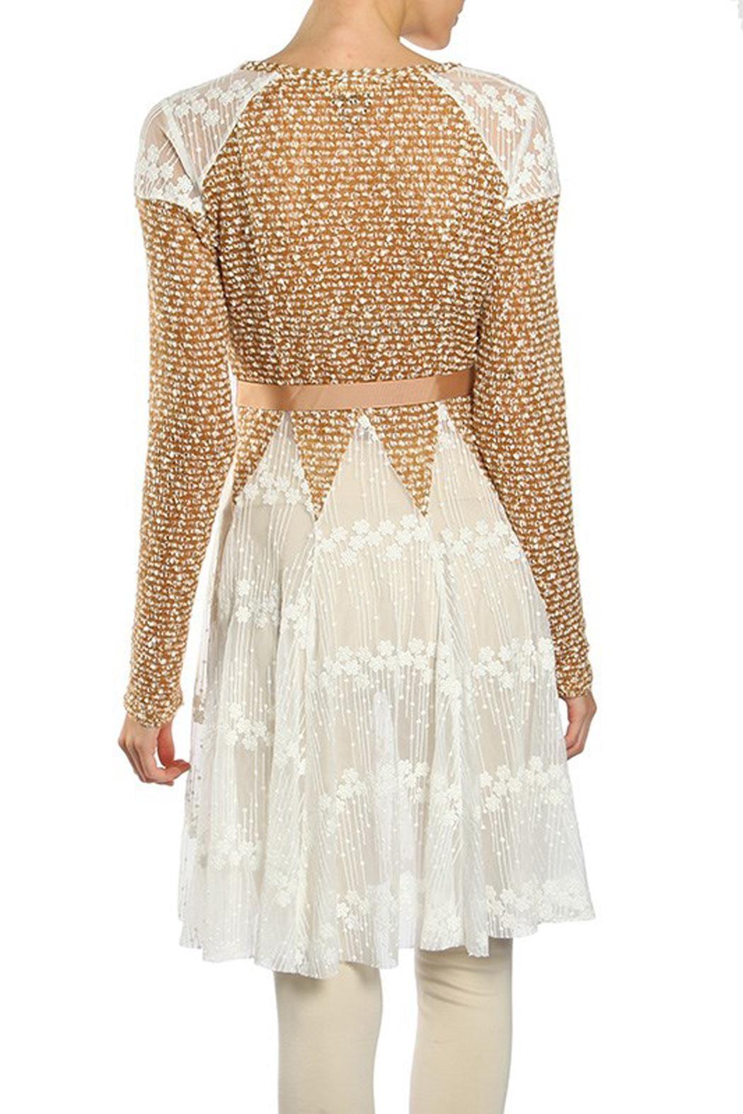 Camel Lace Cardigan Product Image