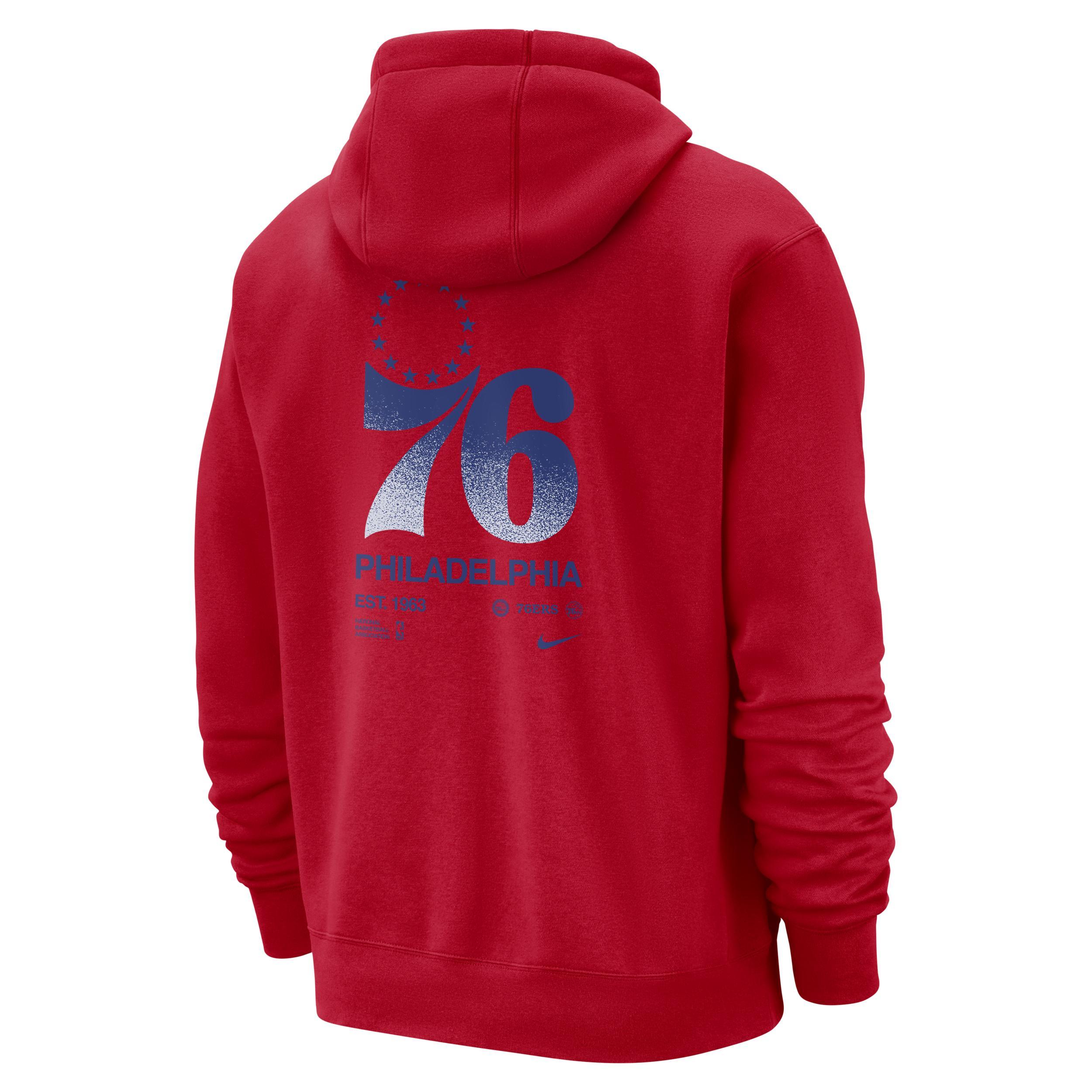 Philadelphia 76ers Club Courtside Nike Men's NBA Pullover Hoodie Product Image