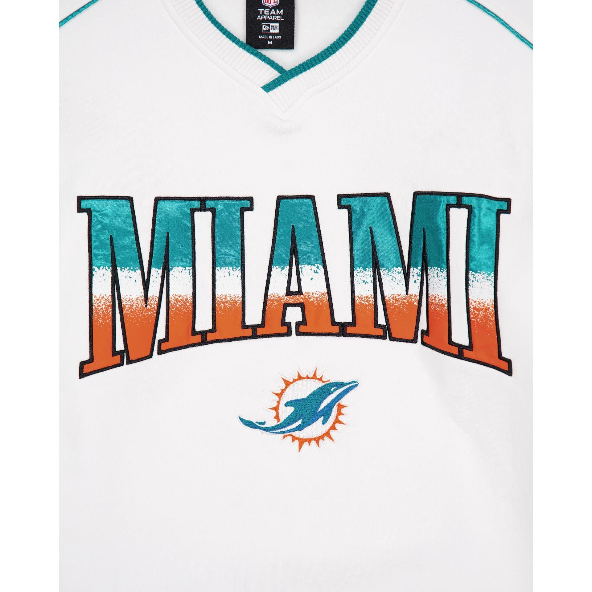 Miami Dolphins Sport Classics White Crewneck Male Product Image