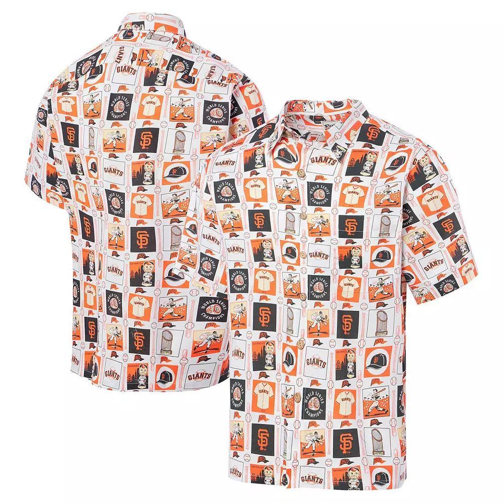 Men's Reyn Spooner White San Francisco Giants Champions Scenic Button-Up Shirt,  Product Image