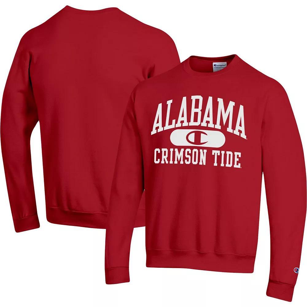 Men's Champion Crimson Alabama Crimson Tide Arch Pill Sweatshirt,  Product Image