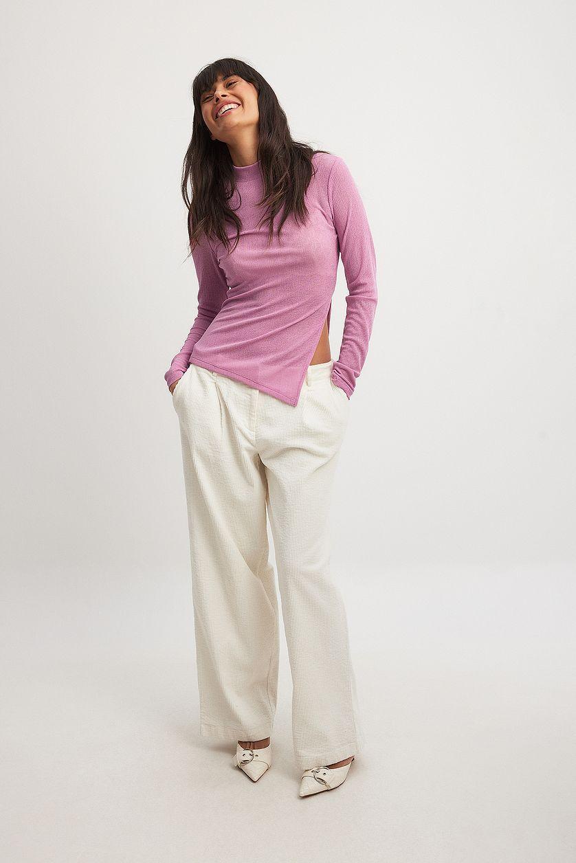 Sheer Slit Top Product Image