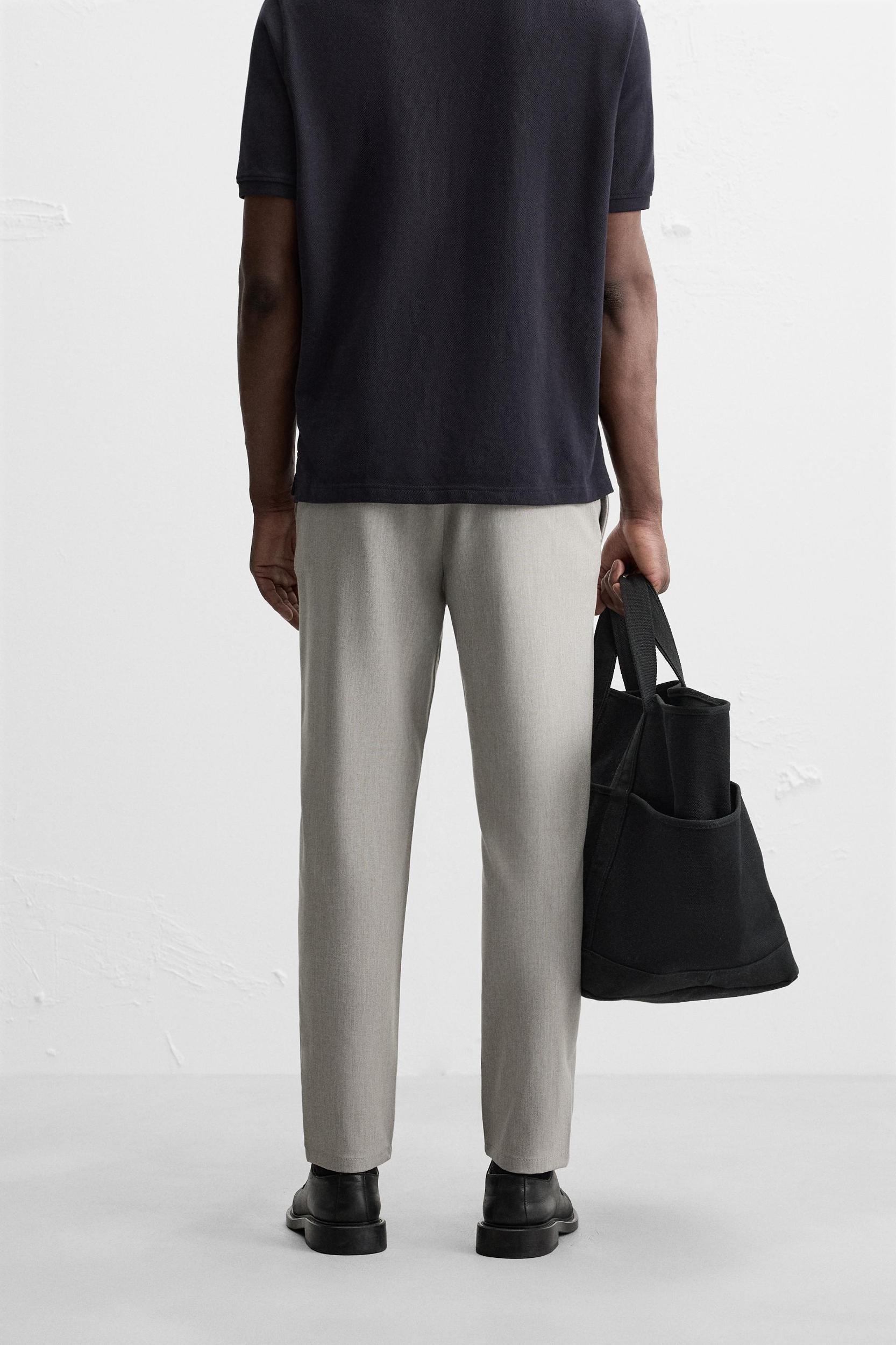 TEXTURED STRETCH PANTS Product Image