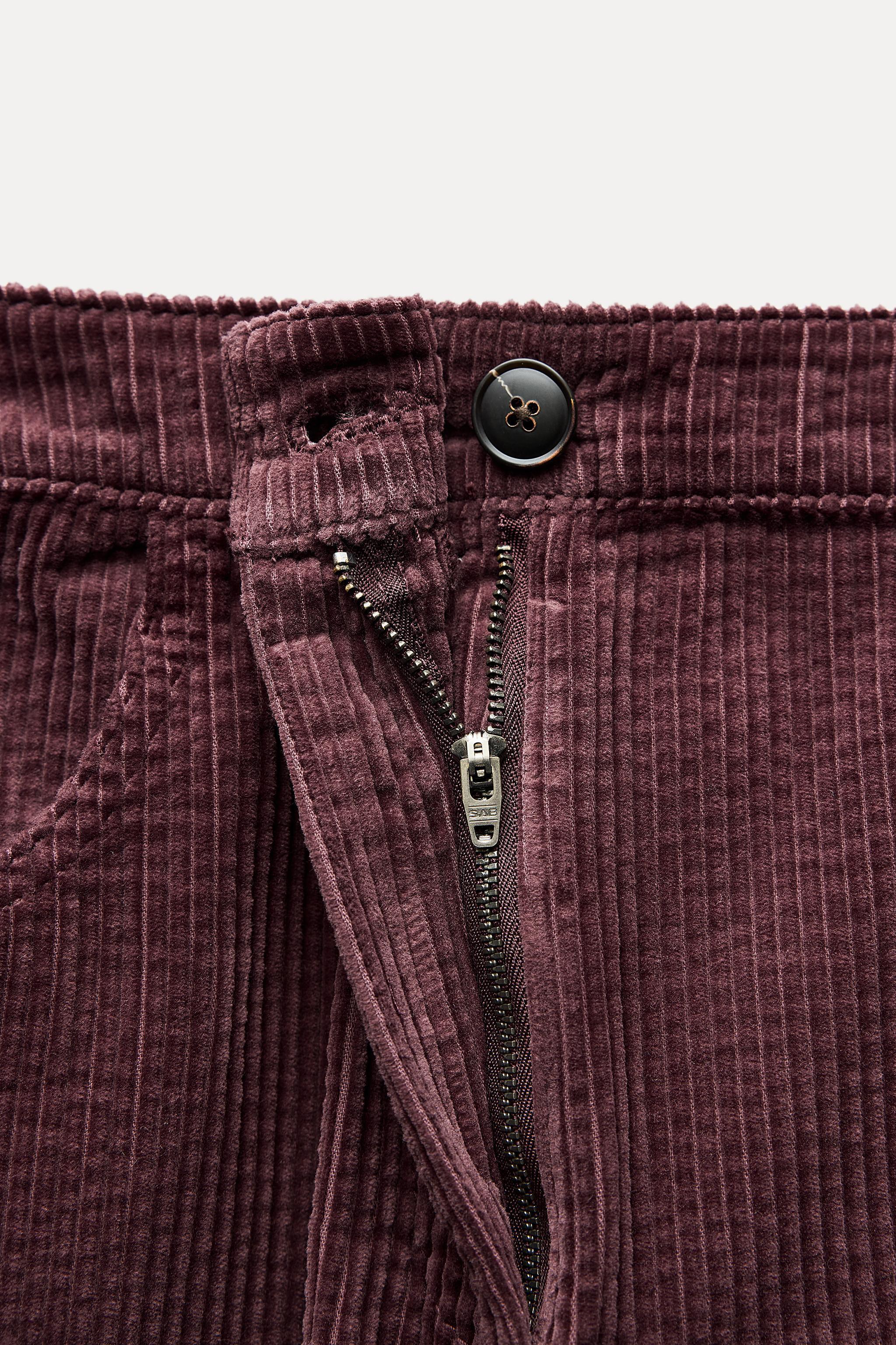 RELAXED FIT CORDUROY PANTS ZW COLLECTION Product Image