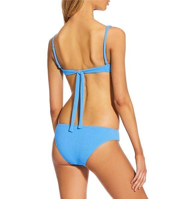 GB Solid Scrunchie Textured Classic Hipster Swim Bottom Product Image