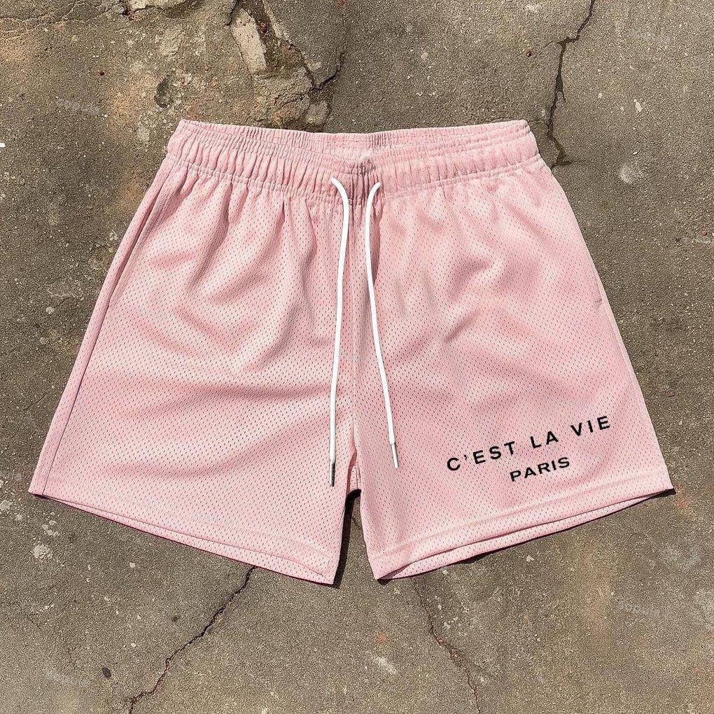 Sopula C'est La Vie Graphic Mesh Shorts Product Image