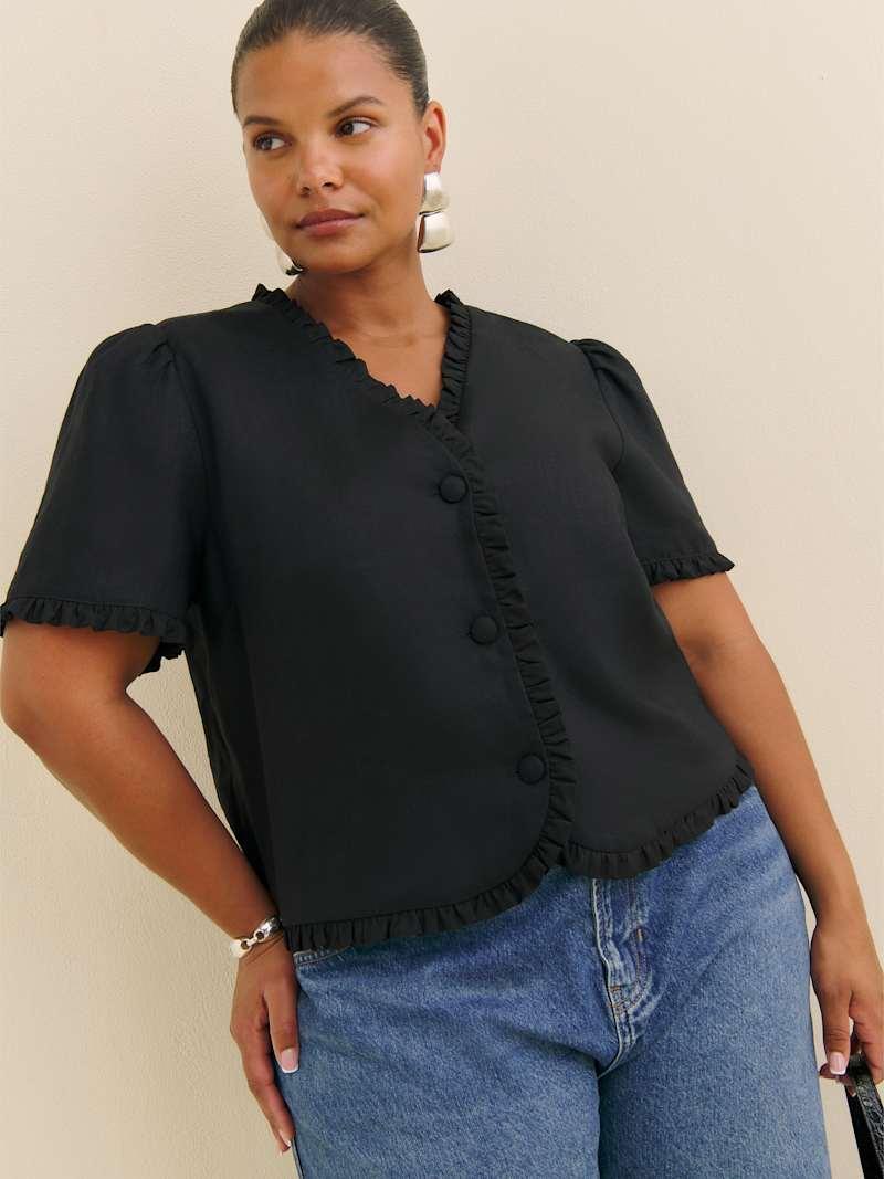 Bess Linen Top Es Product Image